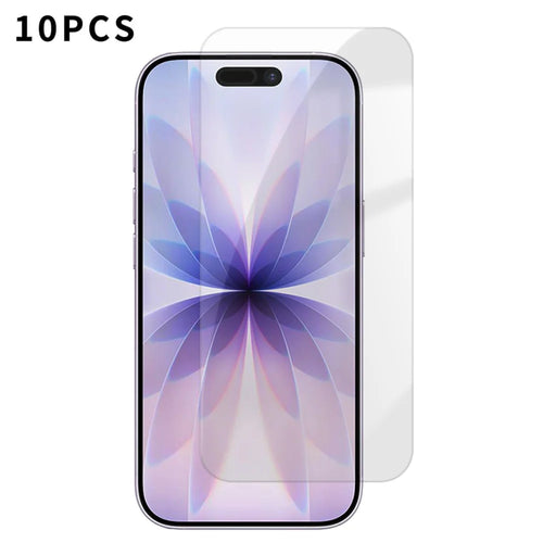 For iPhone 18 10Pcs HD Screen Protector High Aluminium-silicon Anti-fingerprint Tempered Glass Film (Not Complete Covering) - Transparent - 1