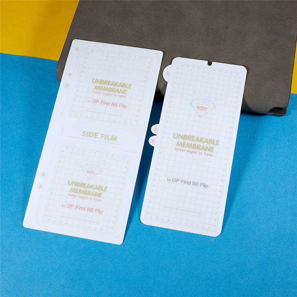 For Oppo Find N2 Flip 5G 1 Set Front and Back Soft TPU Protector Anti-scratch HD Clear Full Cover Screen Protector - 3