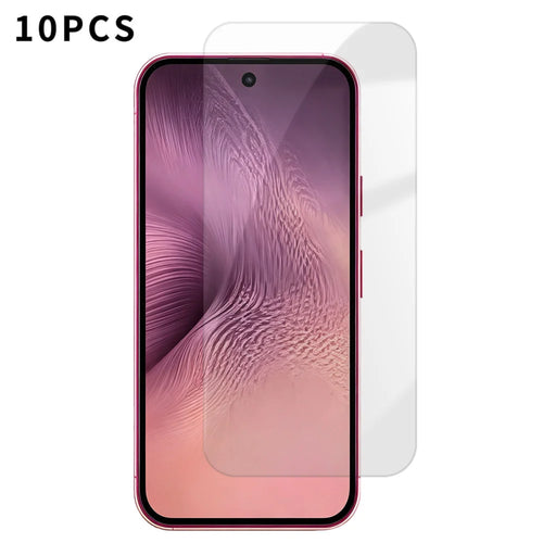 For Google Pixel 11 10Pcs HD Screen Protector High Aluminium-silicon Anti-fingerprint Tempered Glass Film (Not Complete Covering) - Transparent - 1
