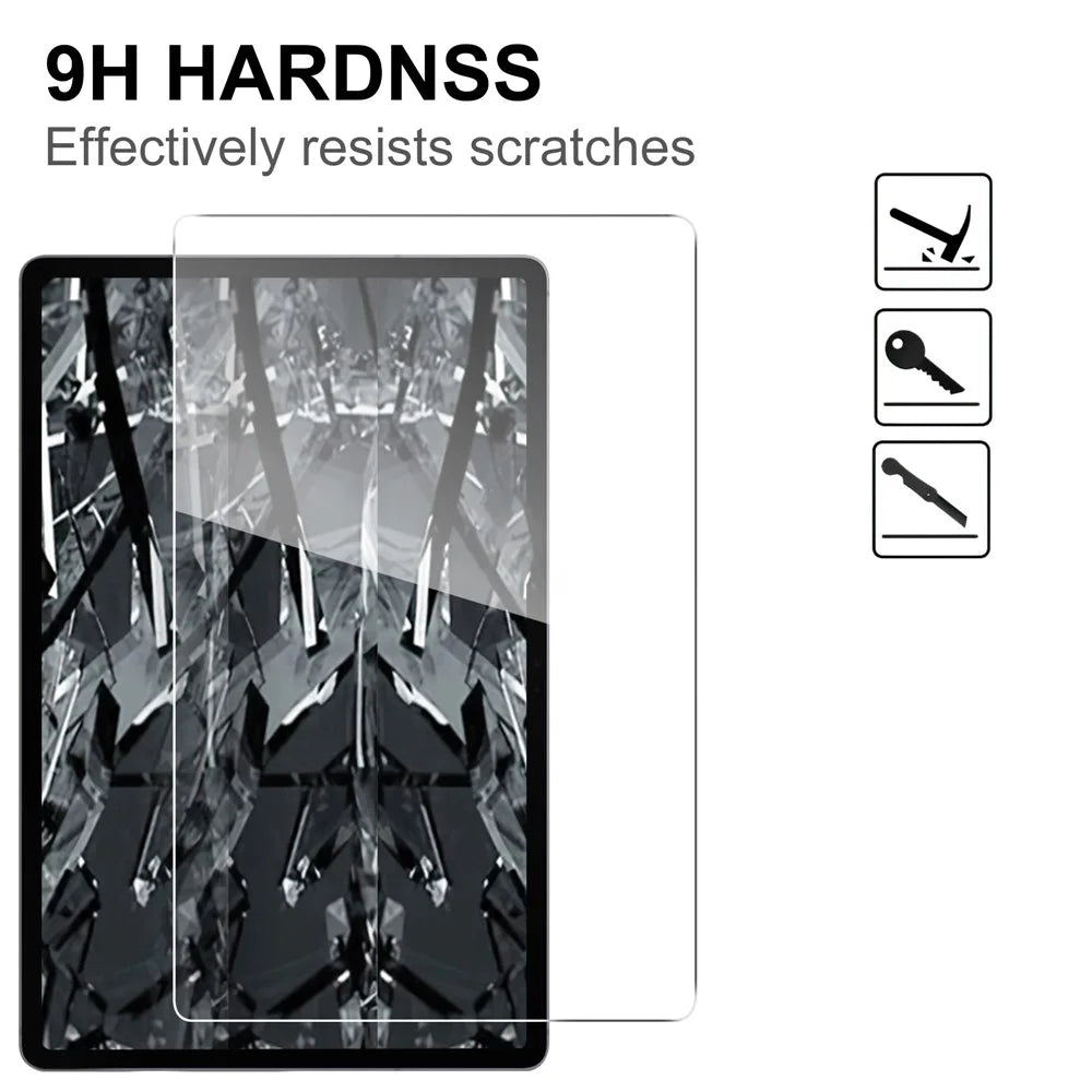For Samsung Galaxy Tab S12 Ultra Tempered Glass Screen Protector 2.5D Straight Edge Full Screen Film, Full Glue - Transparent - 3