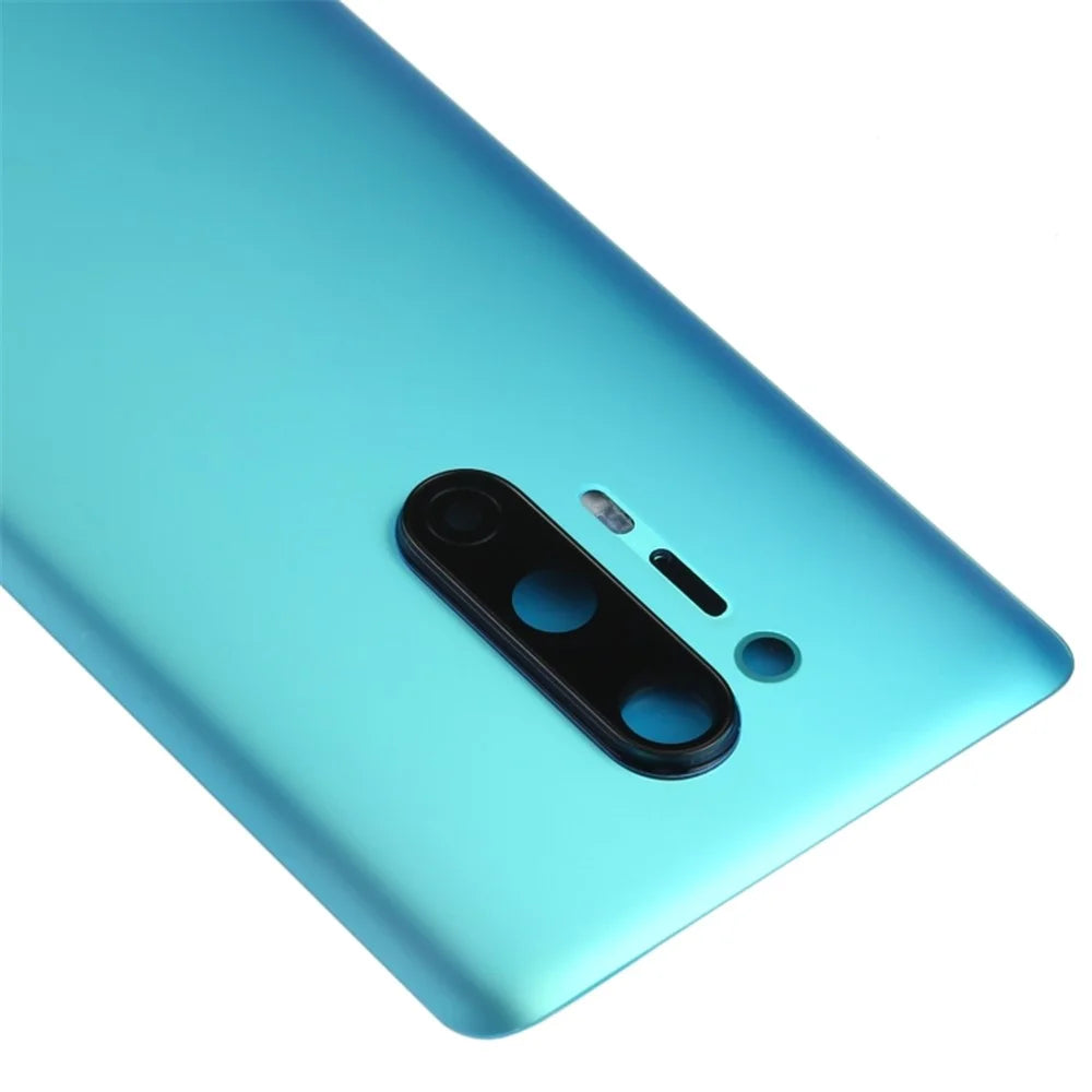 For OnePlus 8 Pro OEM Battery Housing with Adhesive Sticker + Camera Lens Cover - Green - 4