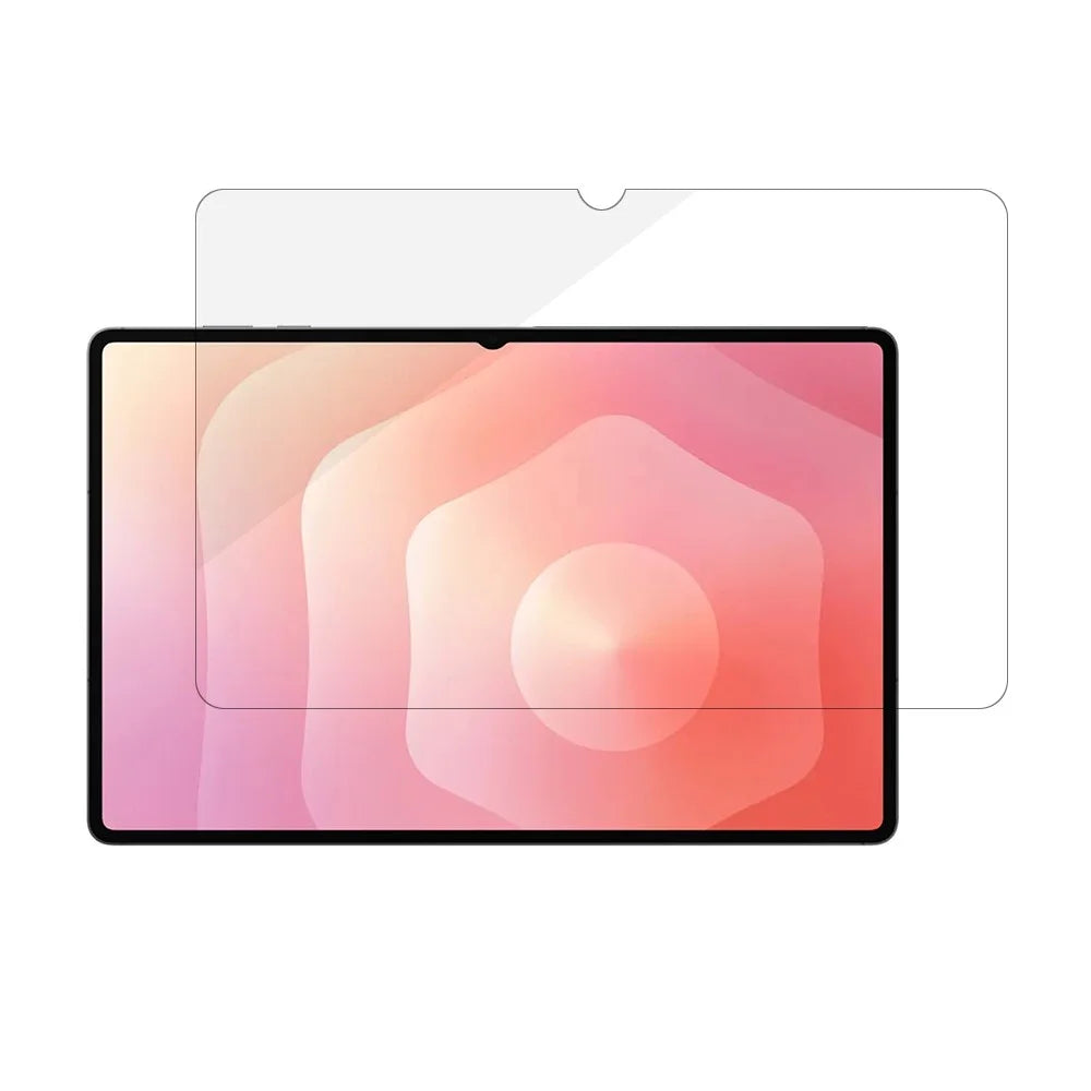 For Samsung Galaxy Tab S12+ Screen Protector 0.3mm Arc Edge Tempered Glass Film, Not Complete Coverage - Transparent - 1