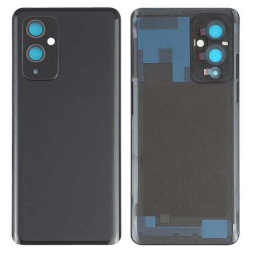 For OnePlus 9 (EU  /  US Version) OEM Battery Housing with Adhesive Sticker + Camera Lens Cover - Black - 1