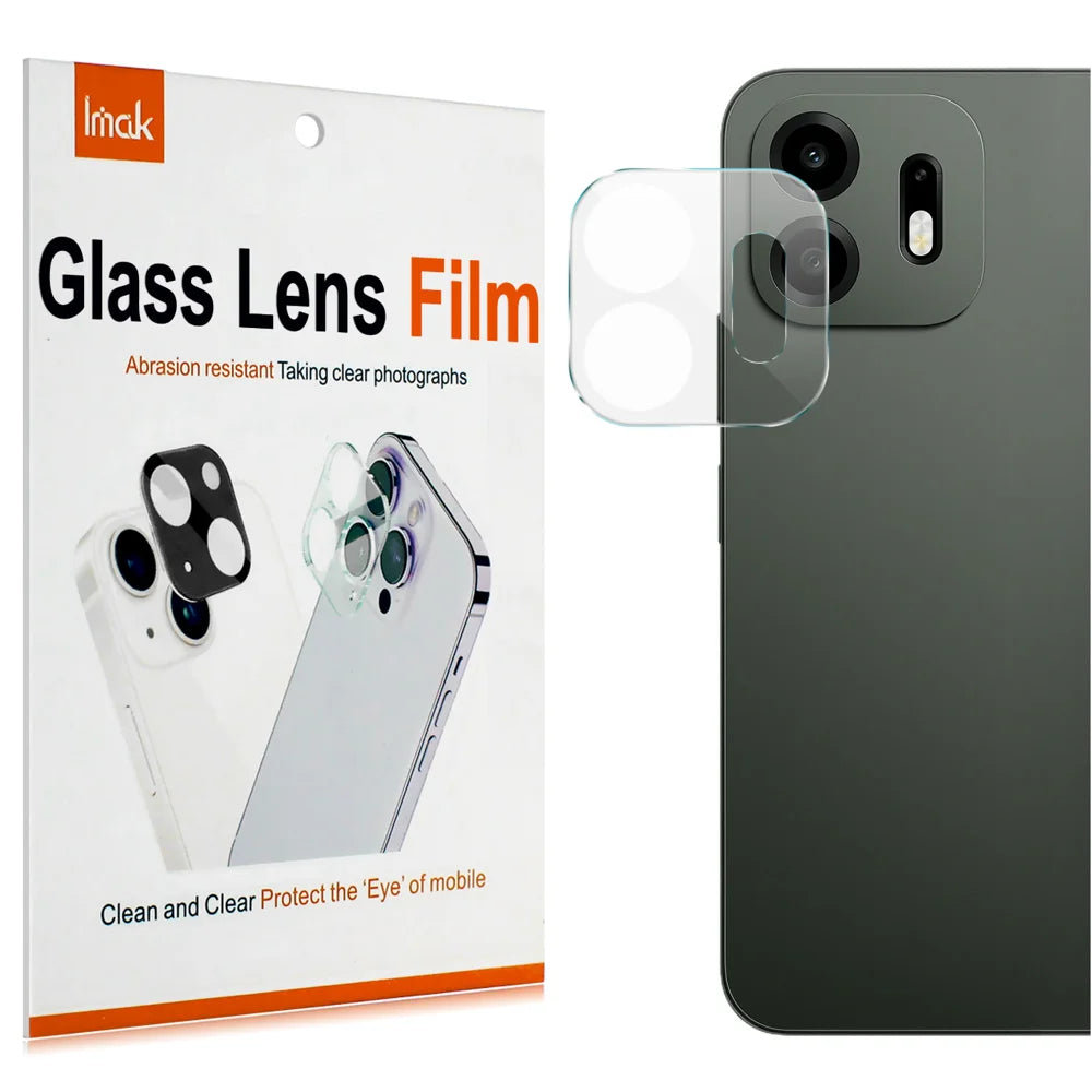 IMAK for OnePlus N6 4G Camera Lens Protector Slim Tempered Glass Full Coverage Lens Film - Transparent - 1