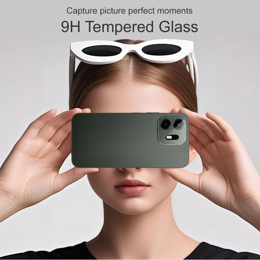 IMAK for OnePlus N6 4G Camera Lens Protector Slim Tempered Glass Full Coverage Lens Film - Transparent - 4