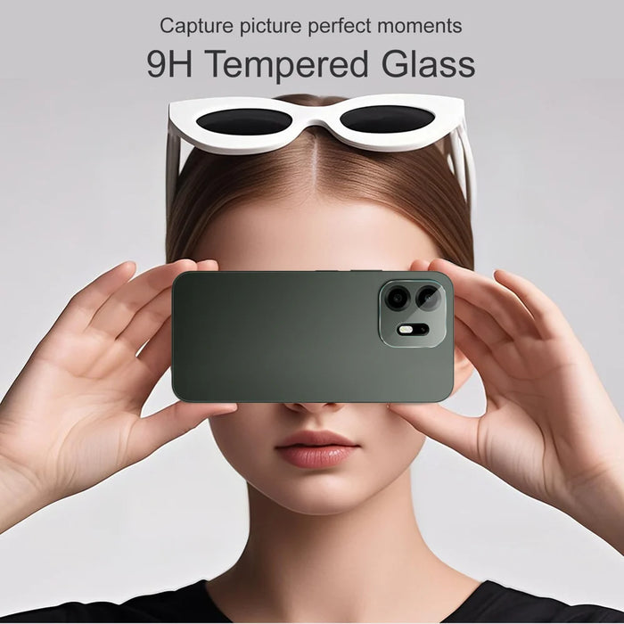 IMAK for OnePlus N6 4G Camera Lens Protector Slim Tempered Glass Full Coverage Lens Film - Transparent - 4