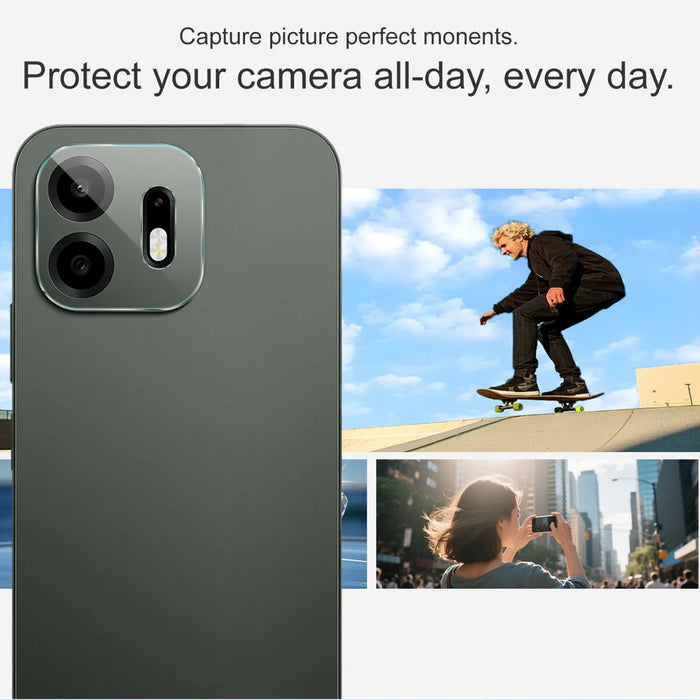 IMAK for OnePlus N6 4G Camera Lens Protector Slim Tempered Glass Full Coverage Lens Film - Transparent - 6