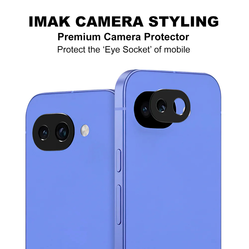 IMAK for Google Pixel 10a Metal Camera Lens Protector Lens Protective Cover - Black - 3