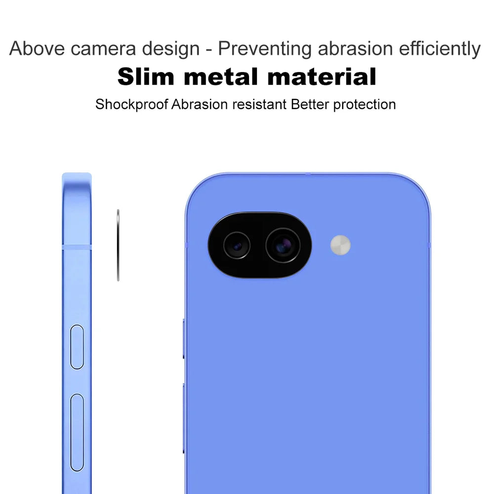IMAK for Google Pixel 10a Metal Camera Lens Protector Lens Protective Cover - Black - 6