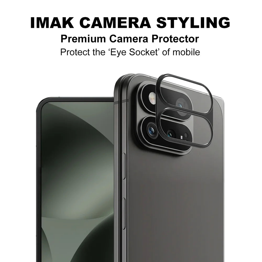 IMAK for Google Pixel 11 Pro Fold Metal Camera Lens Protector Lens Protective Cover - Black - 3