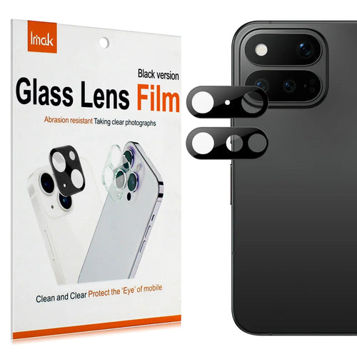 IMAK for Google Pixel 11 Pro Fold Camera Lens Protector Tempered Glass HD Clear Full Cover Lens Film - Black - 1