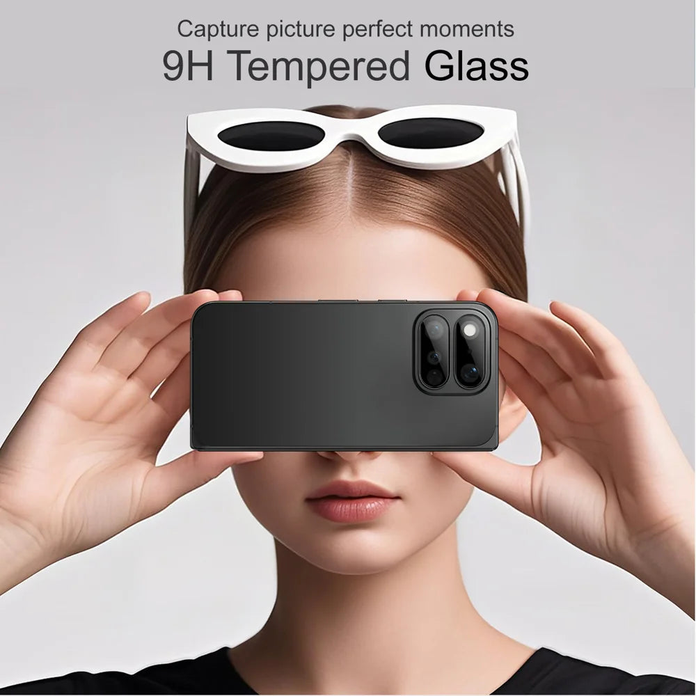 IMAK for Google Pixel 11 Pro Fold Camera Lens Protector Tempered Glass HD Clear Full Cover Lens Film - Black - 4