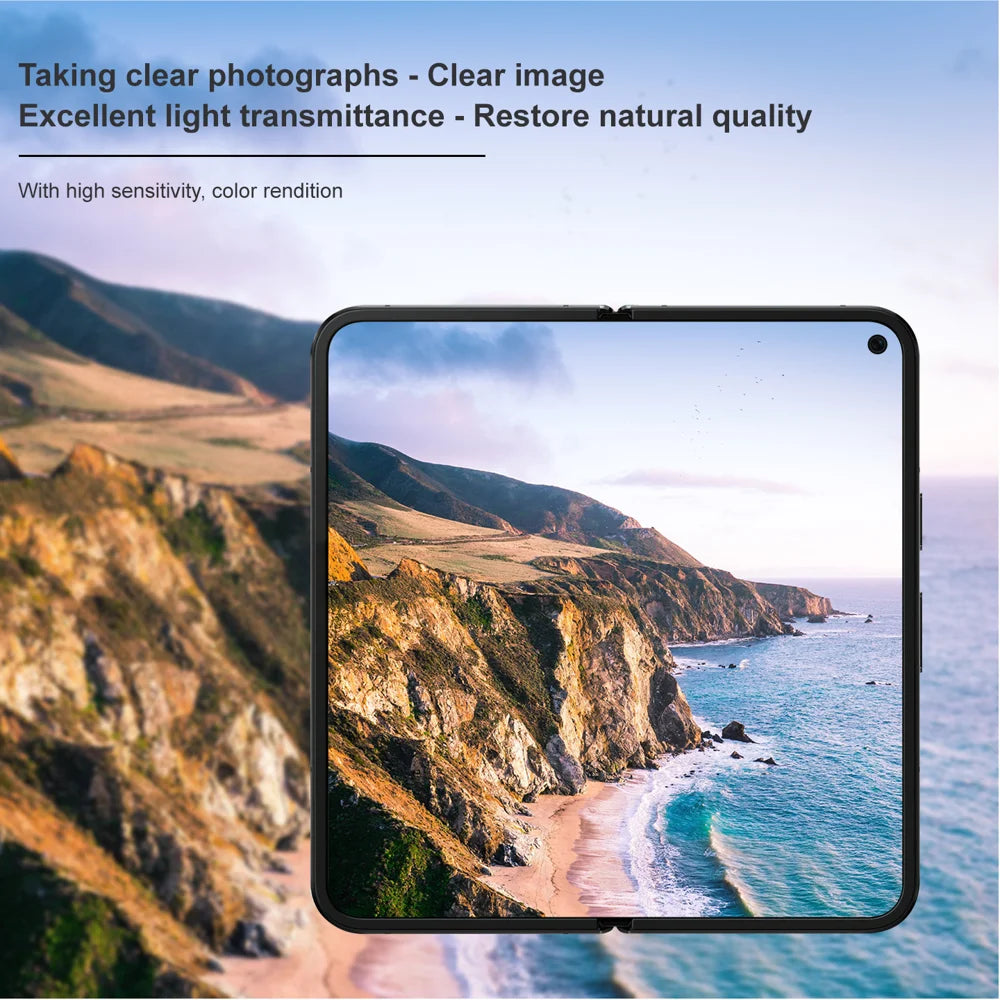 IMAK for Google Pixel 11 Pro Fold Camera Lens Protector Tempered Glass HD Clear Full Cover Lens Film - Black - 7