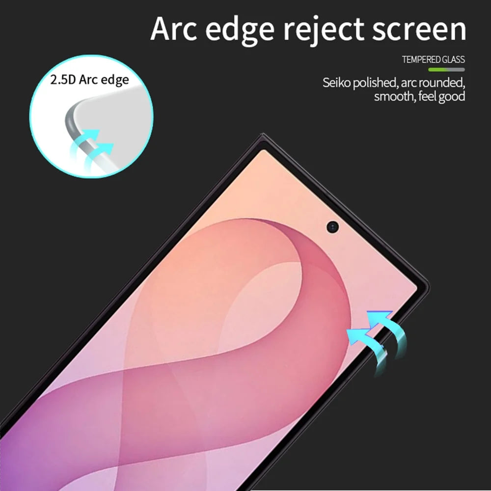 MOFI for Samsung Galaxy Z Fold8 Ultra Screen Protector 9H Full Glue Full Coverage High Aluminum-Silicon Glass Film - Black - 2