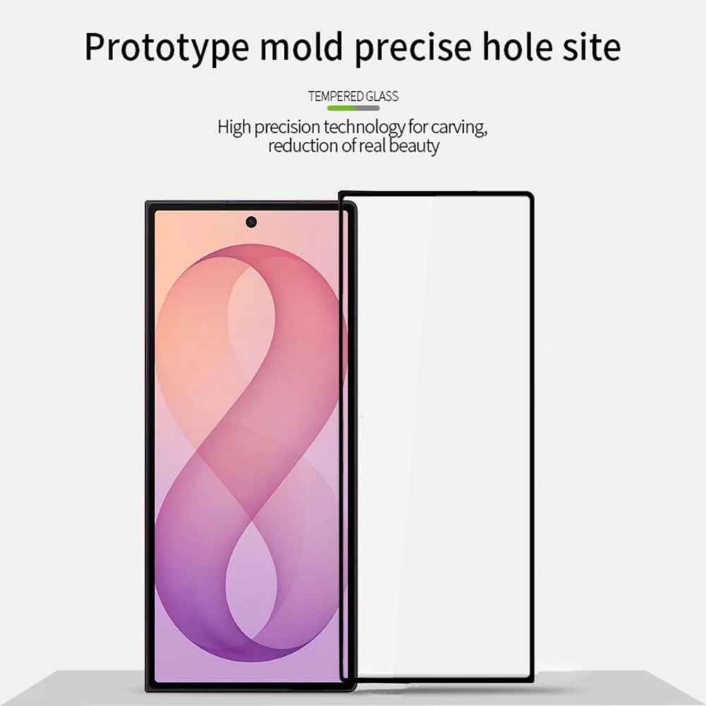 MOFI for Samsung Galaxy Z Fold8 Ultra Screen Protector 9H Full Glue Full Coverage High Aluminum-Silicon Glass Film - Black - 3
