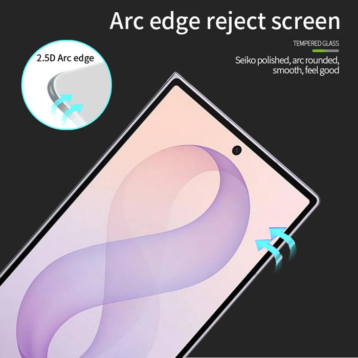 MOFI for Samsung Galaxy Z Fold8 Screen Protector 9H Full Glue Full Coverage High Aluminum-Silicon Glass Film - Black - 2