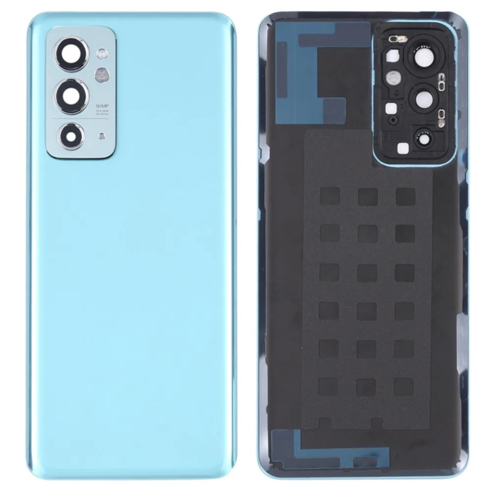 For OnePlus 9RT 5G OEM Battery Housing with Adhesive Sticker + Camera Lens Cover - Blue - 1