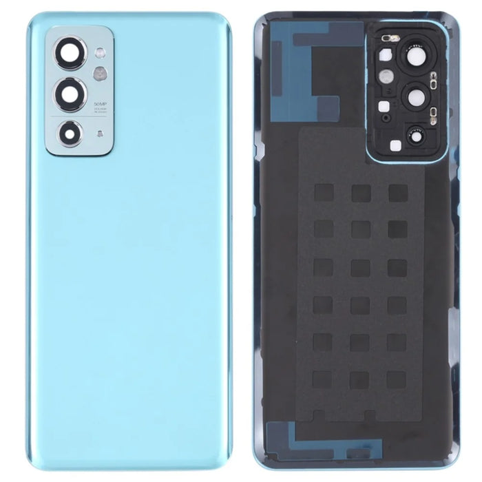For OnePlus 9RT 5G OEM Battery Housing with Adhesive Sticker + Camera Lens Cover - Blue - 1