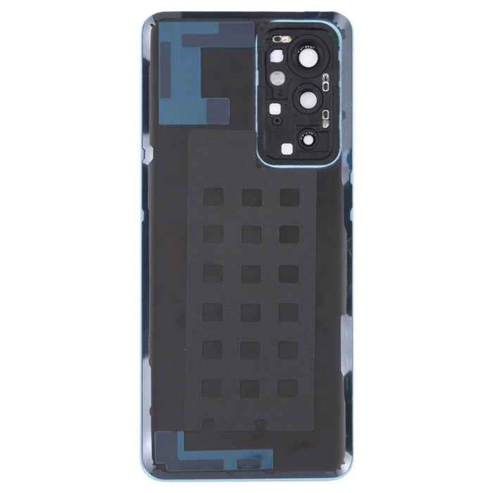 For OnePlus 9RT 5G OEM Battery Housing with Adhesive Sticker + Camera Lens Cover - Blue - 3