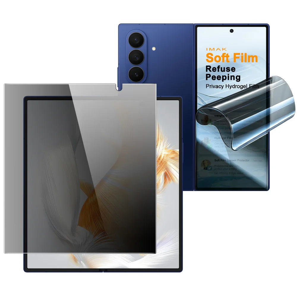 IMAK for Samsung Galaxy Z Fold8 Ultra Privacy Hydrogel Film III 1 Set Anti-Spy TPU Full Screen Film (Front Screen + Inner Large Screen) - As Shown - 1