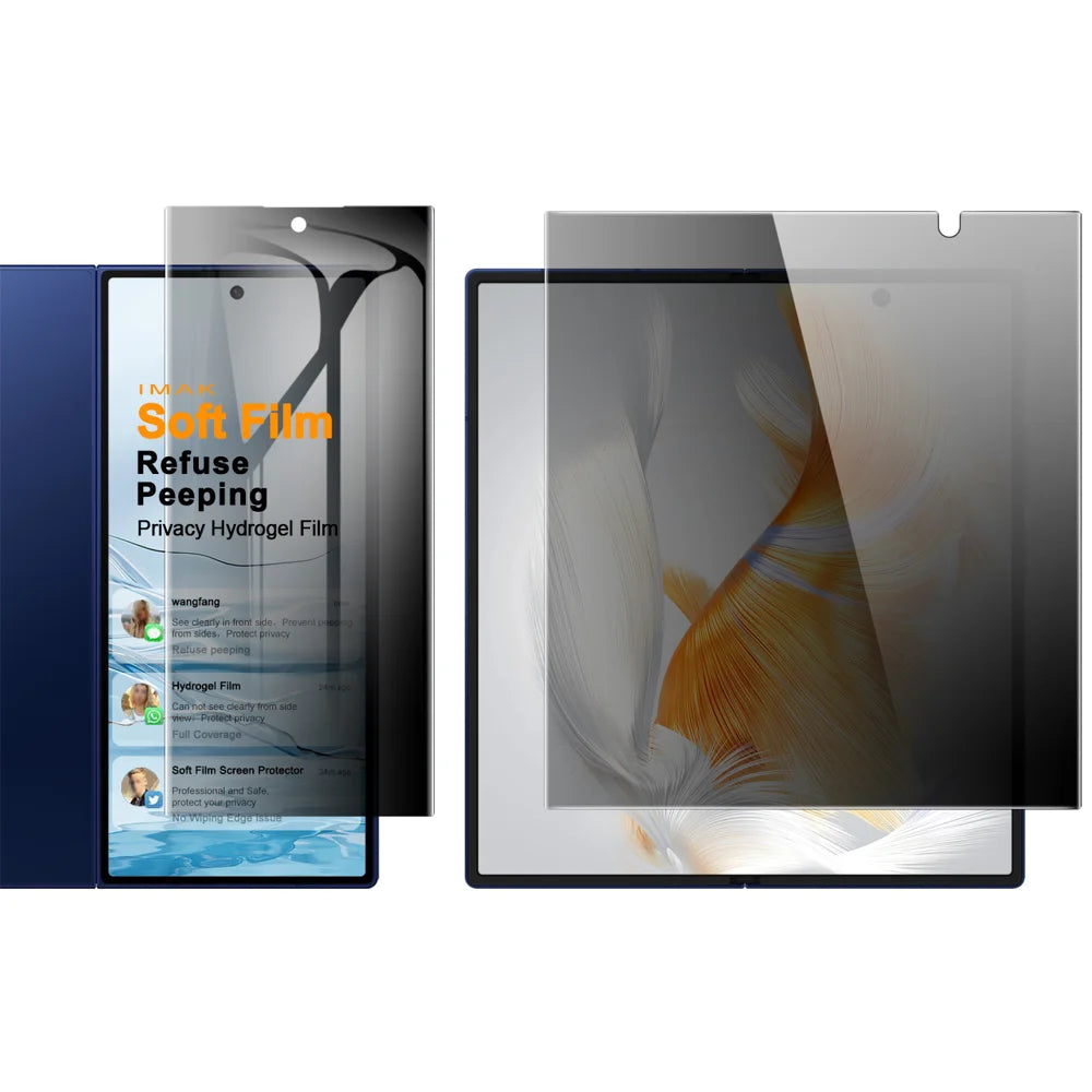 IMAK for Samsung Galaxy Z Fold8 Ultra Privacy Hydrogel Film III 1 Set Anti-Spy TPU Full Screen Film (Front Screen + Inner Large Screen) - As Shown - 2
