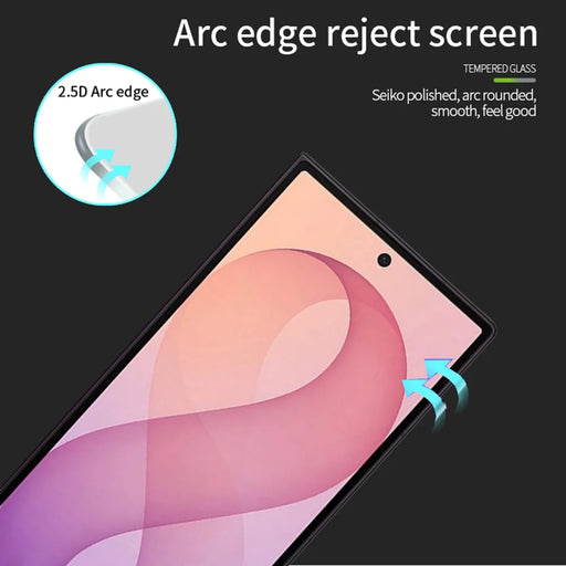 PINWUYO for Samsung Galaxy Z Fold8 Ultra Tempered Glass Film  JK Series-2 9H Full Glue Full Screen Protector - Black - 2