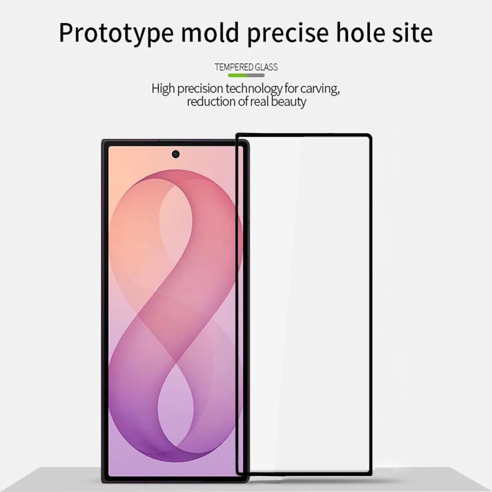 PINWUYO for Samsung Galaxy Z Fold8 Ultra Tempered Glass Film  JK Series-2 9H Full Glue Full Screen Protector - Black - 3