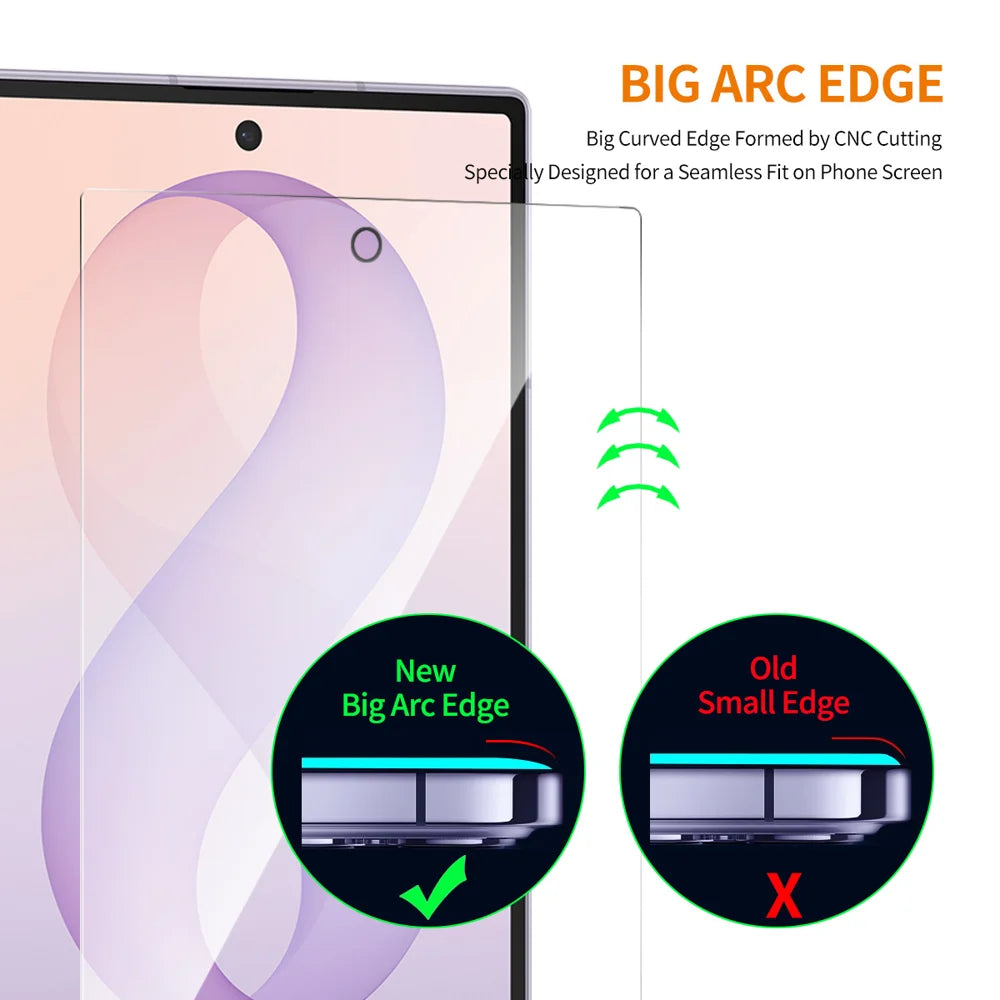 HAT PRINCE for Samsung Galaxy Z Fold8 ENKAY  2Pcs Screen Protector 9H Clear Full Glue High Aluminum-Silicon Glass Film (NOT Complete Covering) - Transparent - 4