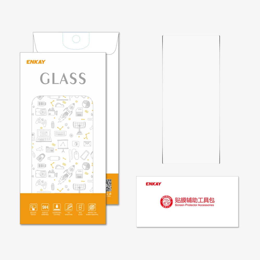 HAT PRINCE for Samsung Galaxy Z Fold8 Ultra ENKAY  Screen Protector 9H Full Glue High Aluminum-Silicon Glass Film (NOT Complete Covering) - Transparent - 6