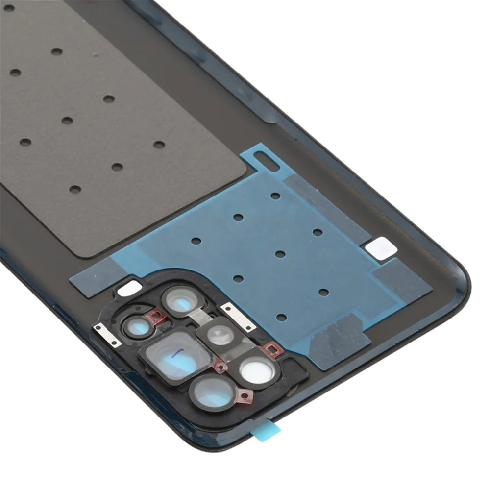 For OnePlus 9R OEM Battery Housing with Adhesive Sticker + Camera Lens Cover - Black - 5