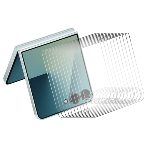 HAT PRINCE for Samsung Galaxy Z Flip8 ENKAY  10Pcs Screen Protector Anti-Fingerprint 9H Hardness Clear Film - Transparent - 1