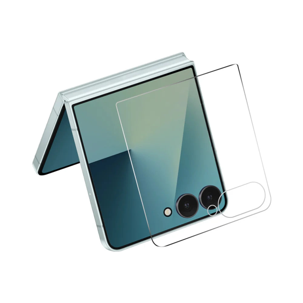 HAT PRINCE for Samsung Galaxy Z Flip8 ENKAY  Screen Protector 9H Full Glue High Aluminum-Silicon Glass Film (NOT Complete Covering) - Transparent - 1