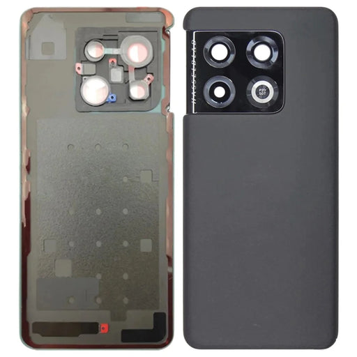 For OnePlus 10 Pro 5G OEM Battery Housing with Adhesive Sticker + Camera Lens Cover - Black - 1