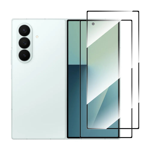 HAT PRINCE for Samsung Galaxy Z Fold8 Ultra ENKAY  2Pcs Screen Protector 9H Silk Printing 0.26mm Full Glue Full Coverage Tempered Glass Film - Transparent - 1