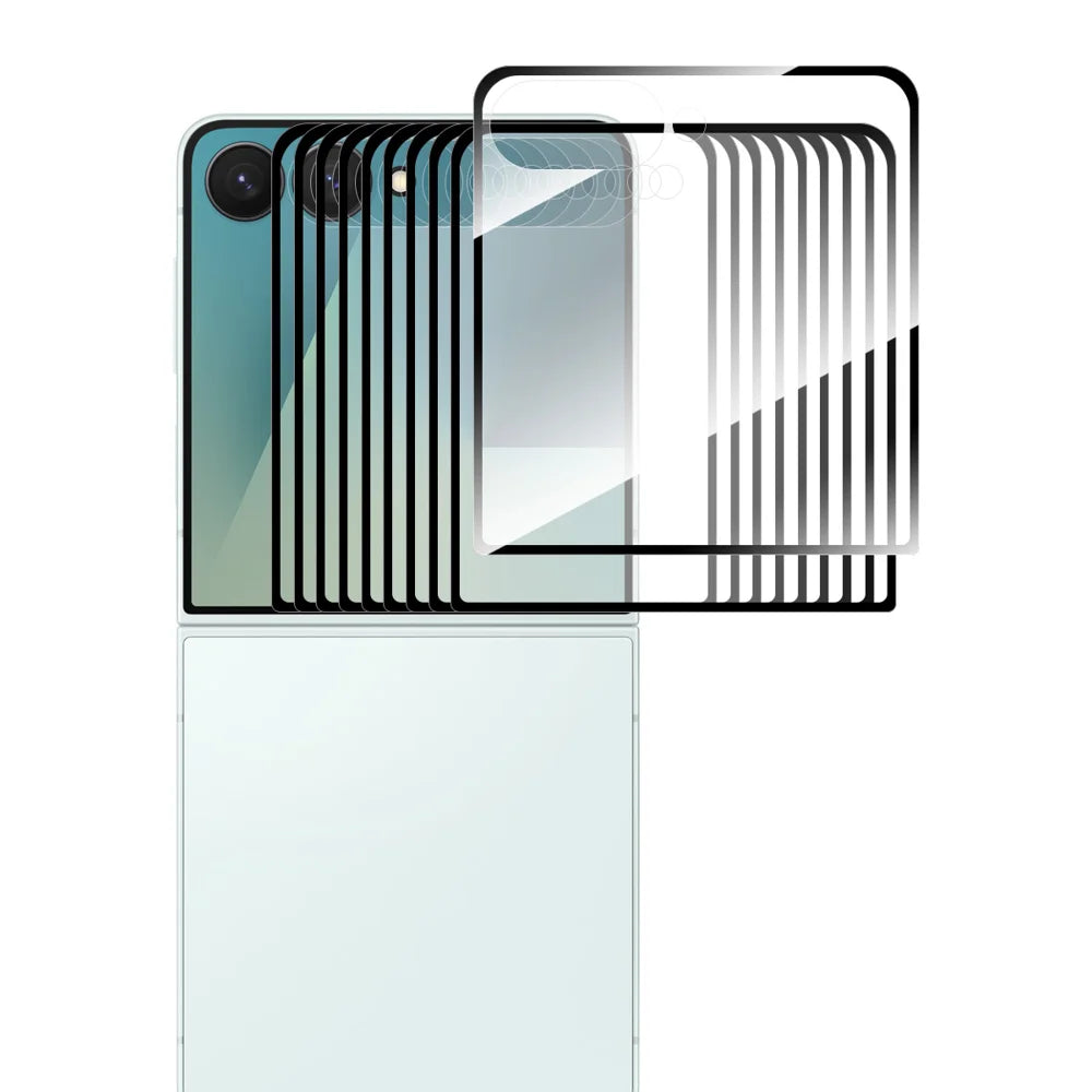 HAT PRINCE for Samsung Galaxy Z Flip8 ENKAY  10Pcs Screen Protector Full Glue Silk Printing Complete Covering - Transparent - 1