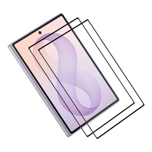 HAT PRINCE for Samsung Galaxy Z Fold8 ENKAY  2Pcs Screen Protector 9H Silk Printing 0.26mm Full Glue Full Coverage Tempered Glass Film - Transparent - 1