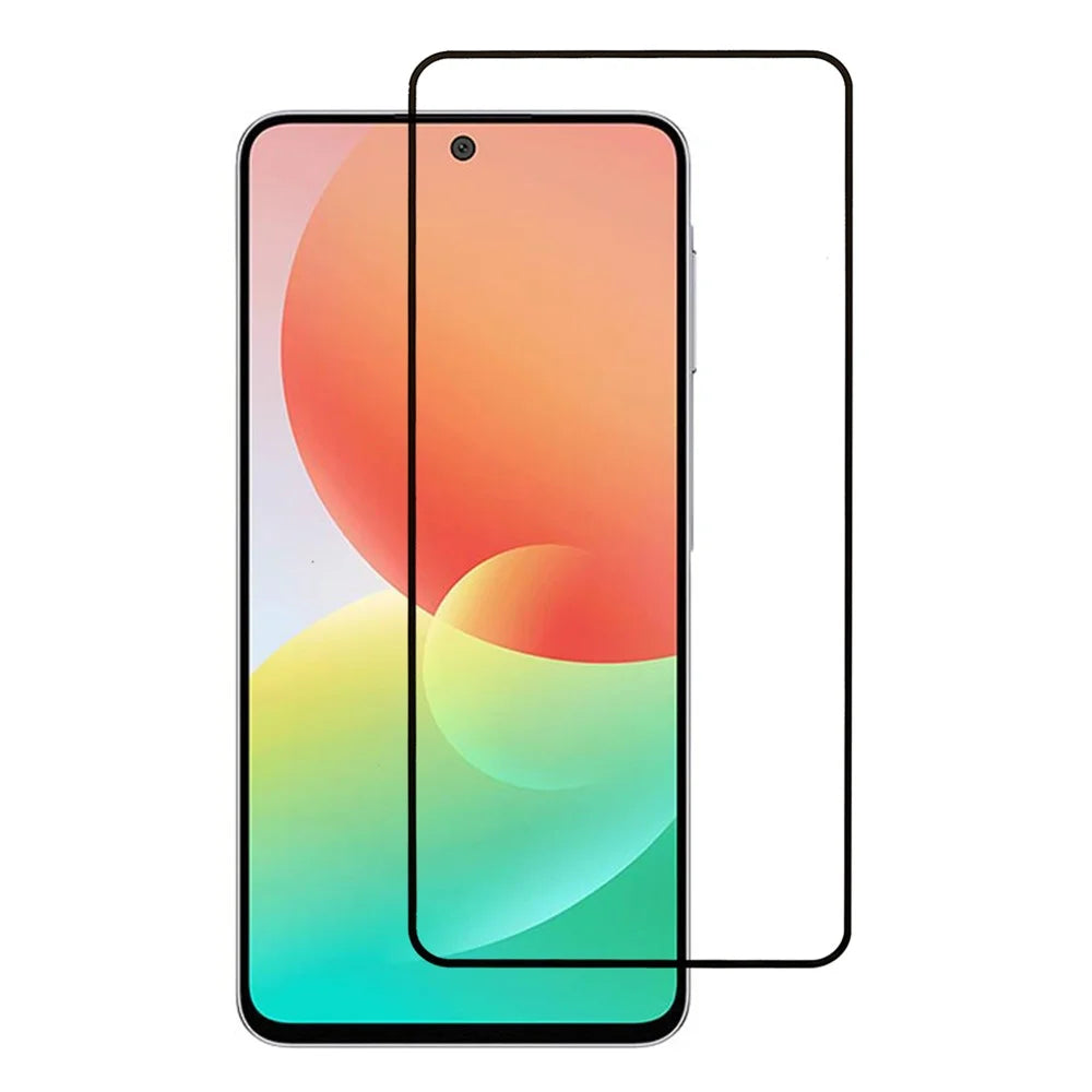 For Samsung Galaxy M47 5G Full Screen Protector Silk Printing Full Glue HD Clear Screen Film - Black - 1