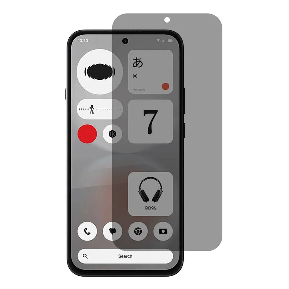 For Nothing Phone (4b) 2.5D Arc Edge Anti Spy Full Screen Protector Full Glue High Aluminium-silicon Glass Film - Black - 1