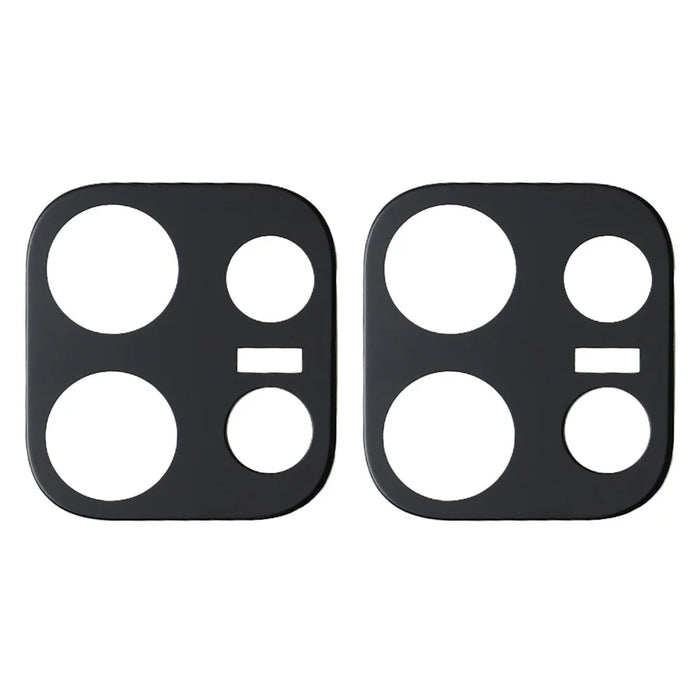 2Pcs For Oppo Reno16 Pro 5G (Global) Full Coverage Camera Lens Protector Silk Printing Tempered Glass Lens Film 3D Arc Edge - Black - 2