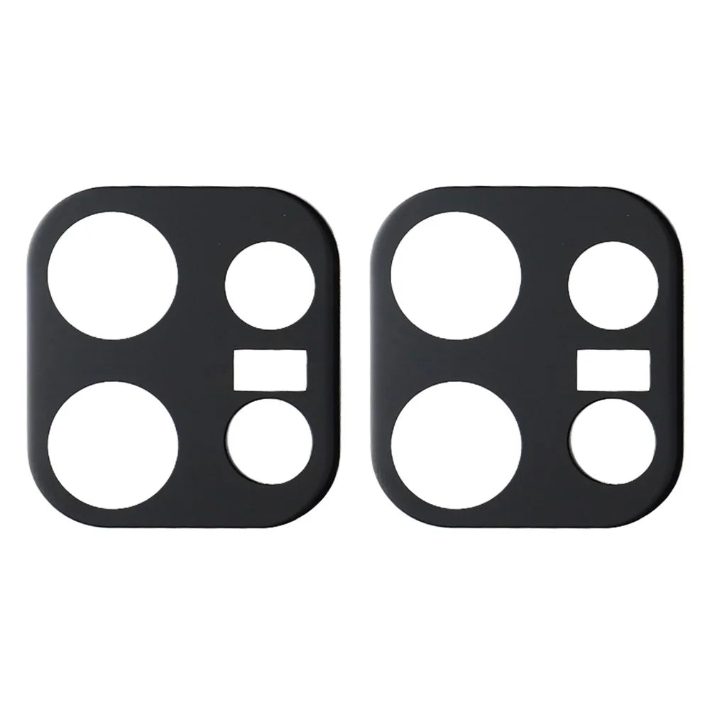 2Pcs For Oppo Reno16 F 5G  /  Reno16 FS 5G  /  Reno16c 5G Full Coverage Camera Lens Protector Silk Printing Tempered Glass Lens Film 3D Arc Edge - Black - 2