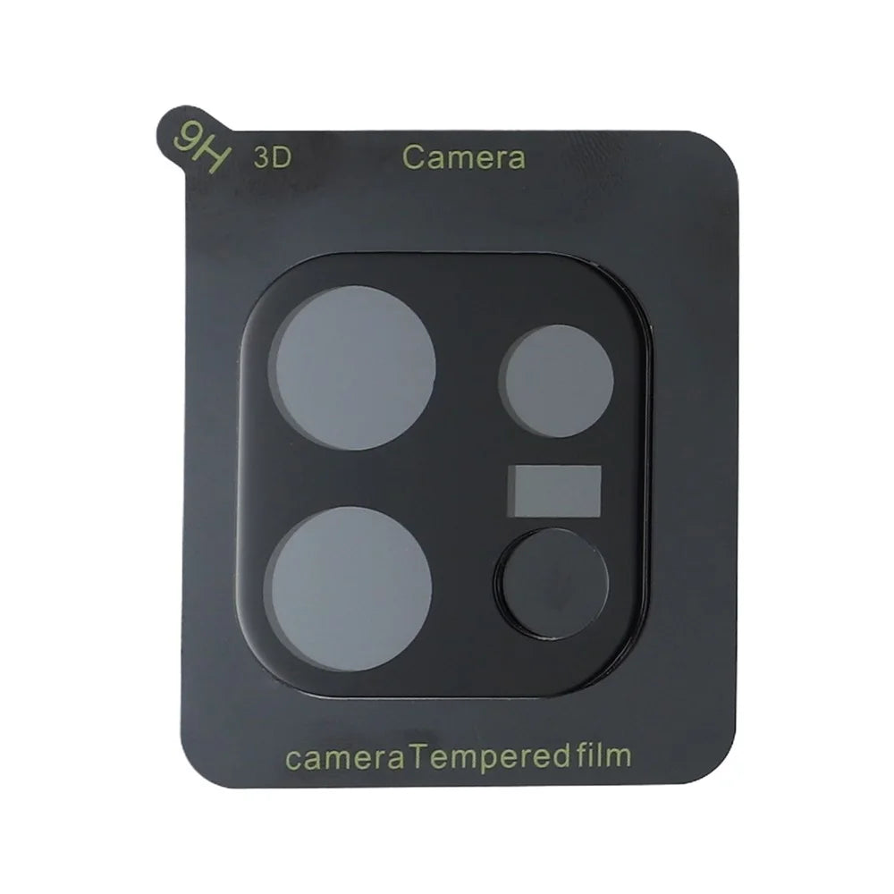 2Pcs For Oppo Reno16 F 5G  /  Reno16 FS 5G  /  Reno16c 5G Full Coverage Camera Lens Protector Silk Printing Tempered Glass Lens Film 3D Arc Edge - Black - 3