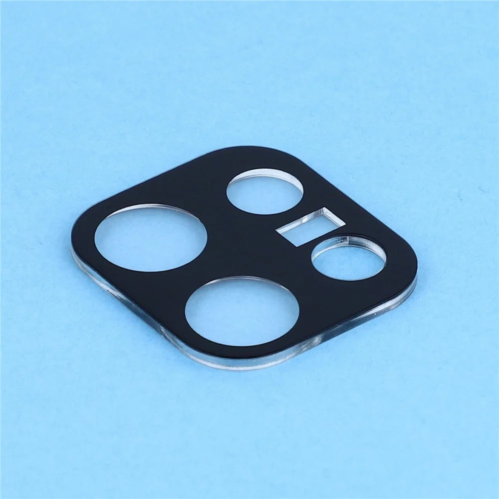 2Pcs For Oppo Reno16 F 5G  /  Reno16 FS 5G  /  Reno16c 5G Full Coverage Camera Lens Protector Silk Printing Tempered Glass Lens Film 3D Arc Edge - Black - 5