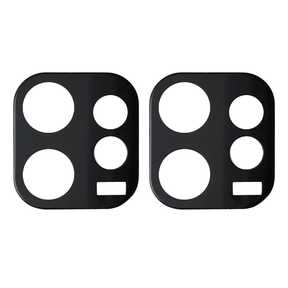 2Pcs For Oppo Reno16 5G (Global) Full Coverage Camera Lens Protector Silk Printing Tempered Glass Lens Film 3D Arc Edge - Black - 2