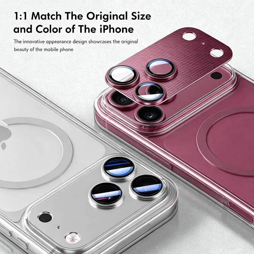 HAT PRINCE for iPhone 18 Pro Max Camera Lens Protector ENKAY  Aluminium Alloy + Tempered Glass Lens Film - Black - 2