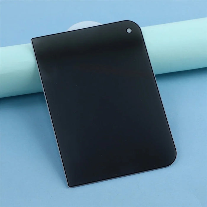 For iPhone Fold Anti-Peep Tempered Glass Full Covering Silk Printing Screen Protector - 3
