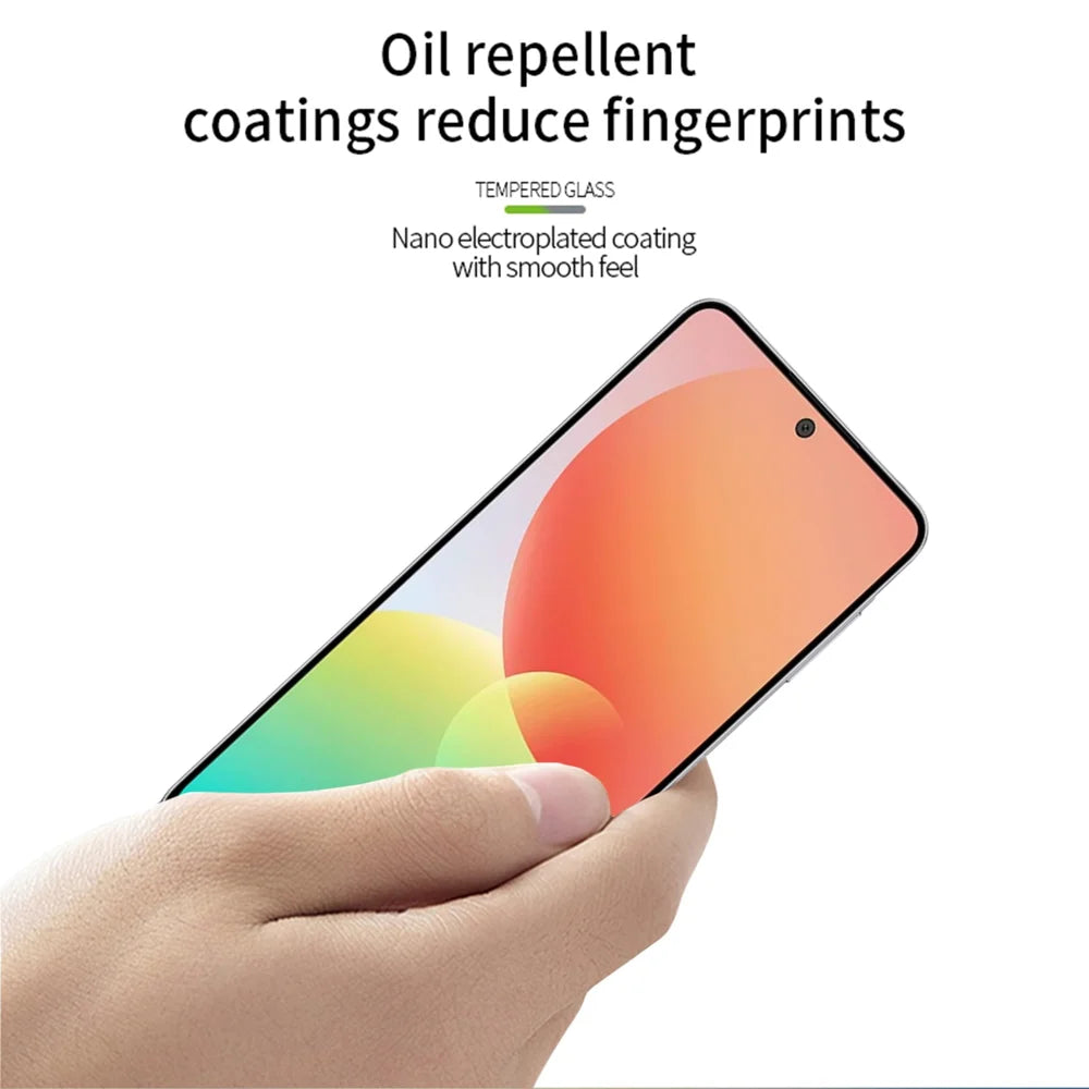 MOFI for Samsung Galaxy M47 5G Screen Protector 9H Full Glue Full Coverage High Aluminum-Silicon Glass Film - Black - 4