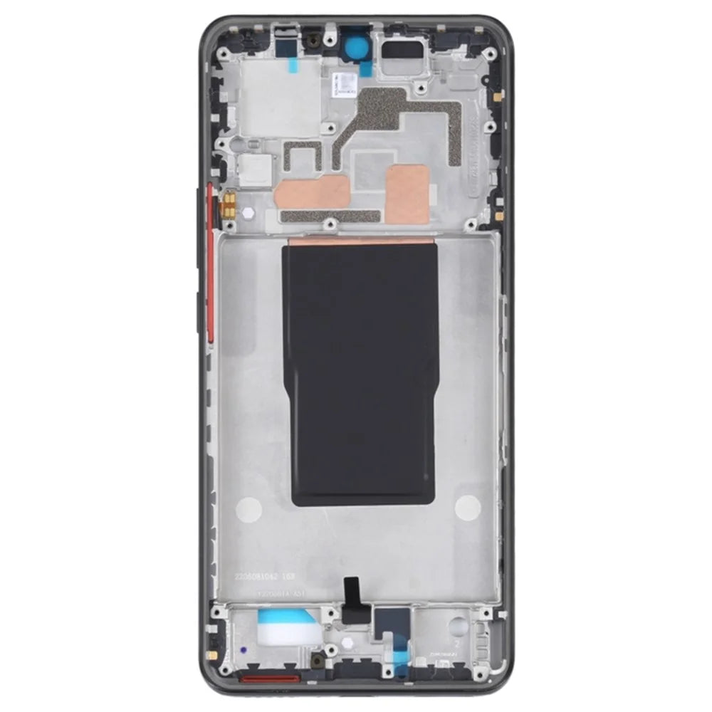 For Xiaomi Redmi K50 Ultra 5G / 12T 5G / 12T Pro 5G Middle Plate Frame Phone Repair Part (A-Side) (without Logo) - Black - 2