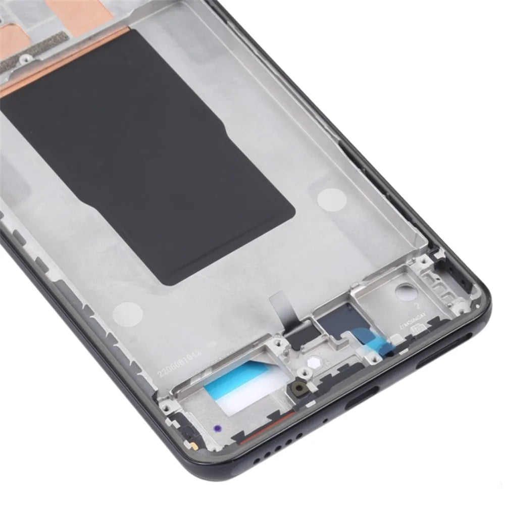 For Xiaomi Redmi K50 Ultra 5G / 12T 5G / 12T Pro 5G Middle Plate Frame Phone Repair Part (A-Side) (without Logo) - Black - 4