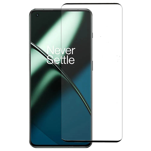 For OnePlus 11 5G / 9 Pro / 10 Pro / Oppo Find X3 Pro / Find X5 Pro HD Clear Medium Aluminum Glass Screen Protector Side Glue Tempered Glass Film - 1