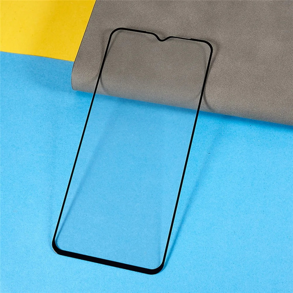 For Motorola Moto E13 4G Silk Printing Tempered Glass Film Full Glue Anti-explosion HD Full Screen Protector - 3